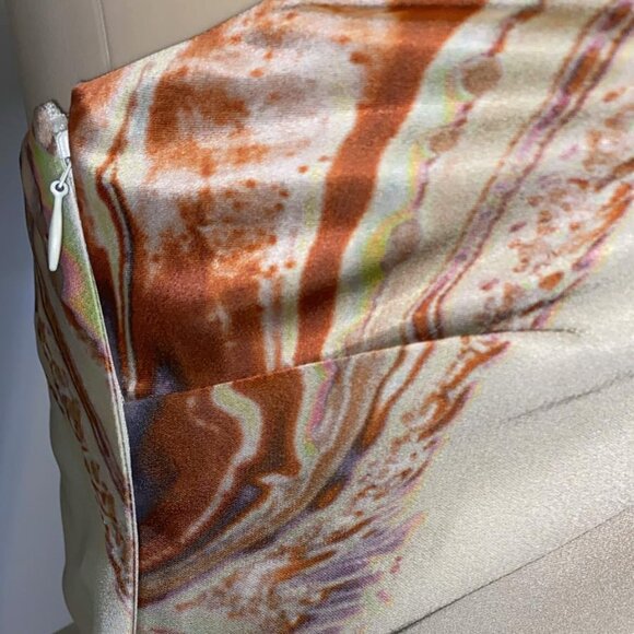 JONATHAN SIMKHAI Hansel halter neck ruched print satin dress - Picture 10 of 13